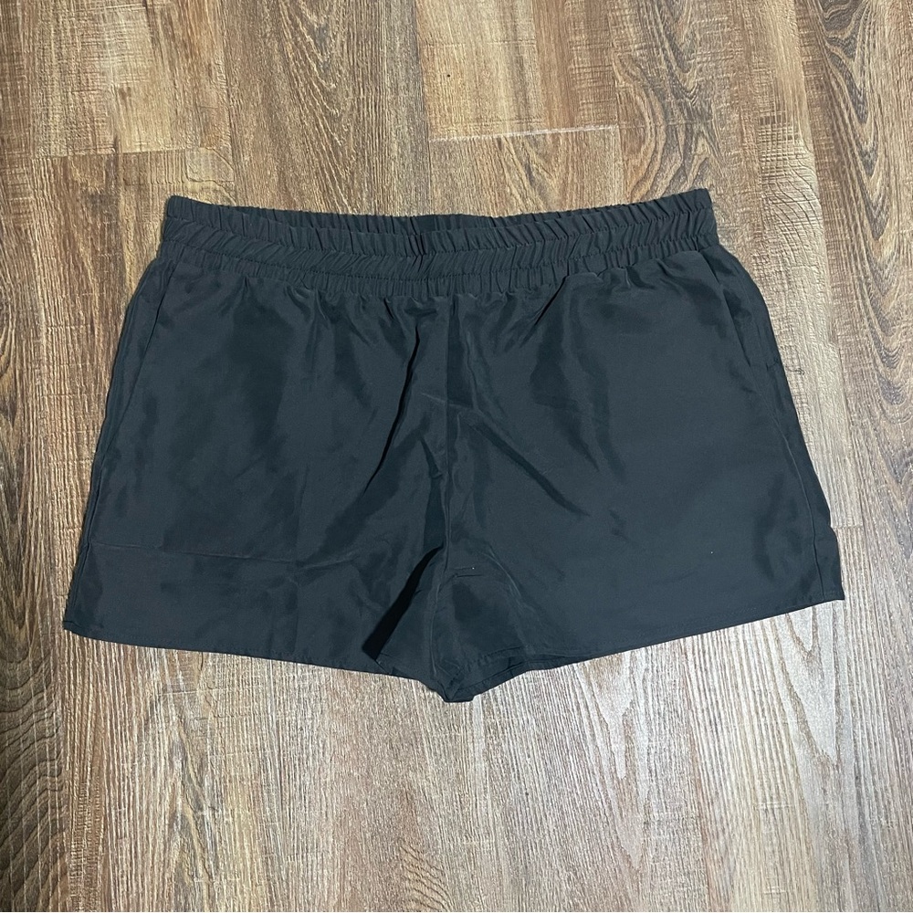 Lanston Women's Black Athleisure‎ Shorts with Pockets NWT Size L